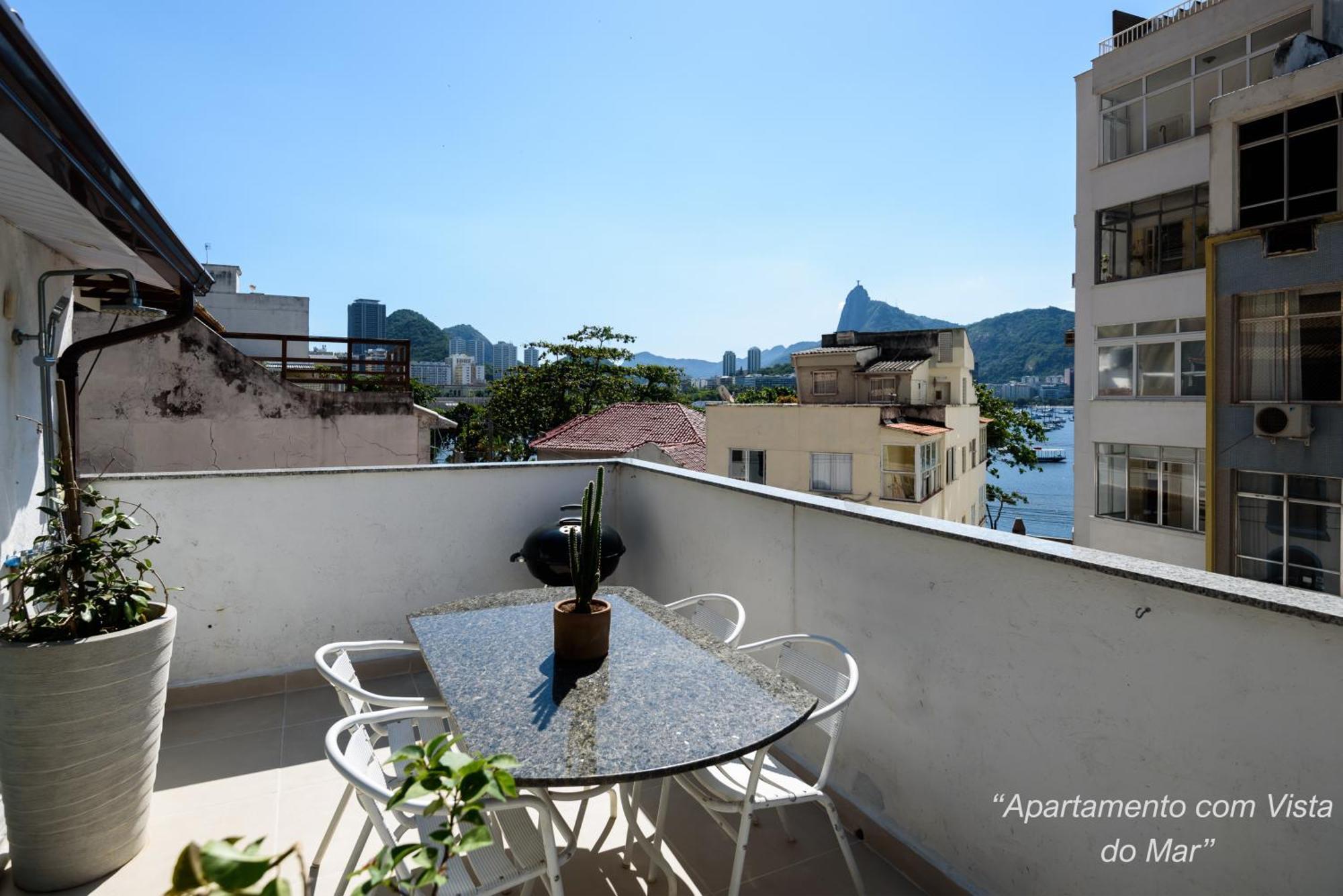 2 Quartos Na Urca Com Vista Para Baia De Guanabara A 700M Pao De Acucar Com Cozinha Completa E Wi-Fi - Bares, Restaurantes E Comercio Local A Poucos Metros Rio de Janeiro Kültér fotó